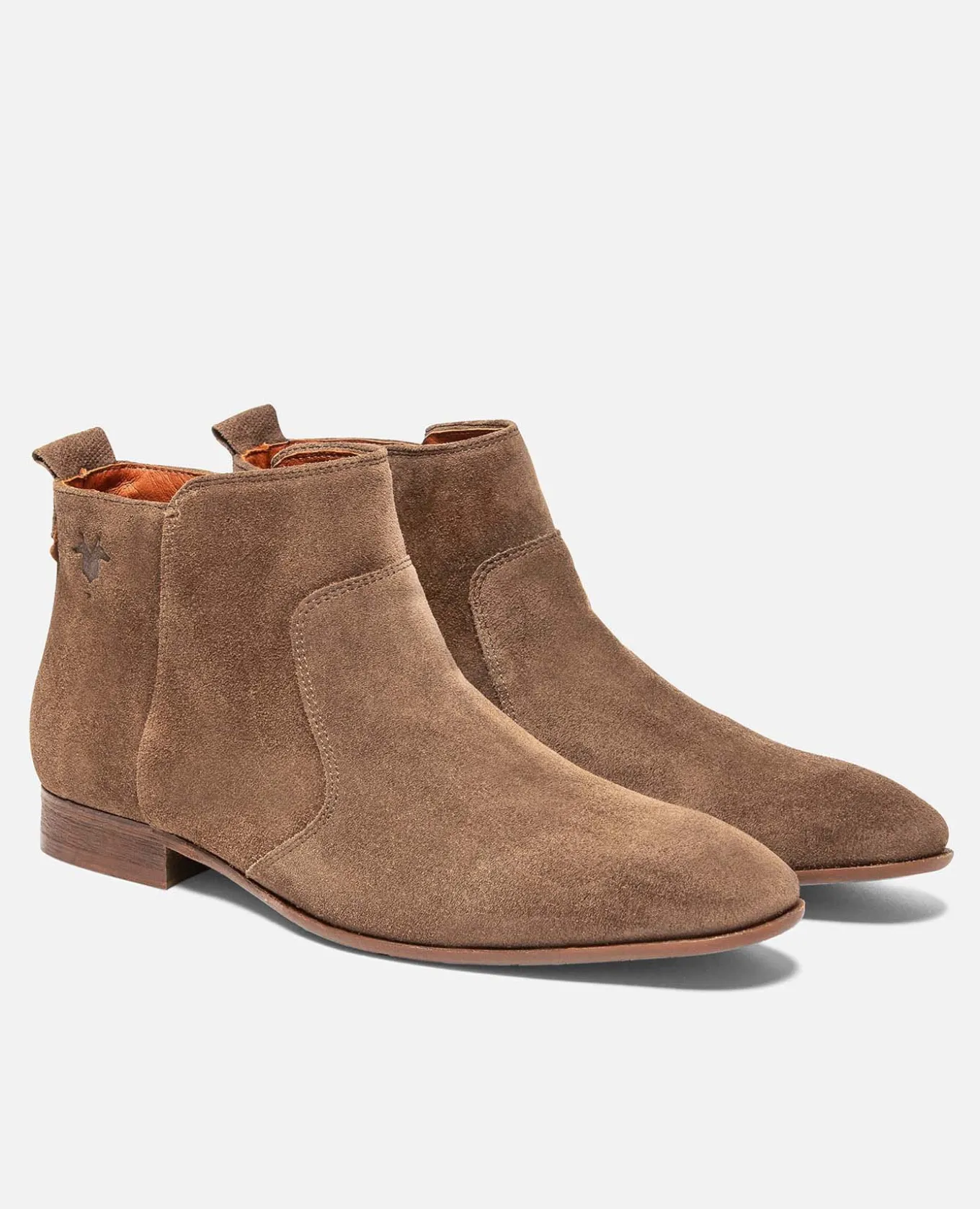 ANDERSON 5 Boots Croûte velours Taupe Homme