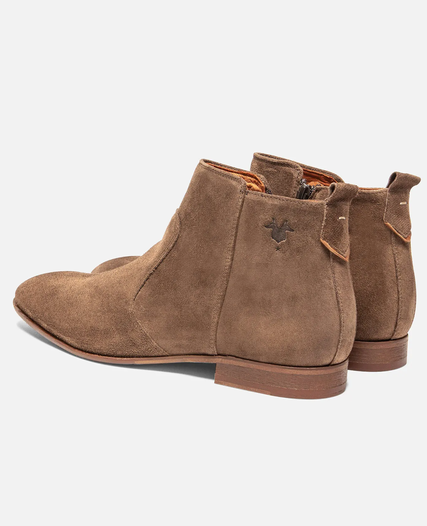 ANDERSON 5 Boots Croûte velours Taupe Homme