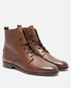 AVERY 73  Boots Cuir Marron Femme