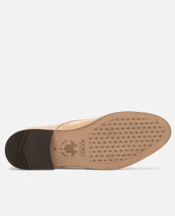 AVERY Boots à Lacets Croûte velours Beige Femme