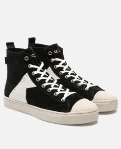 BACKSTAGE H7  Sneakers Éco-responsable Croûte velours Noir Femme