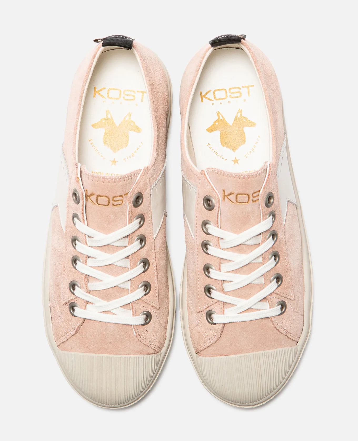 BACKSTAGE L7 Sneakers Éco-responsable Croûte velours Rose Femme