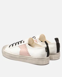 BACKSTAGE L8 Sneakers Toile Oeko-Tex Écru-Rose Femme