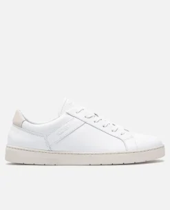 BARBARE Sneakers Cuir Blanc Homme