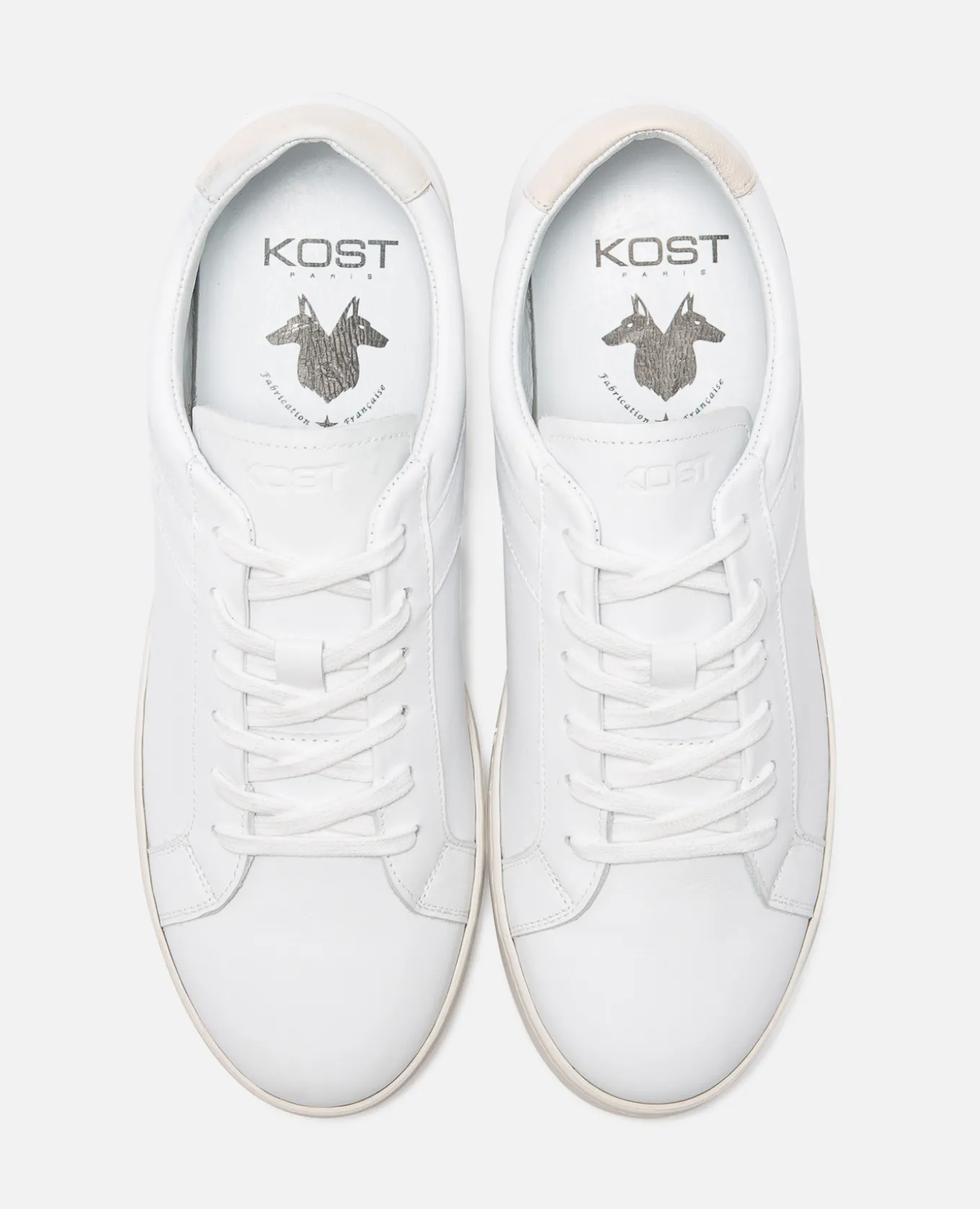 BARBARE Sneakers Cuir Blanc Homme