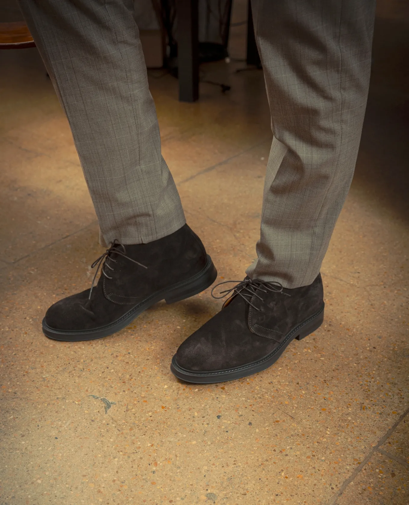 BART V Chukka Boots Croûte velours Marron Homme