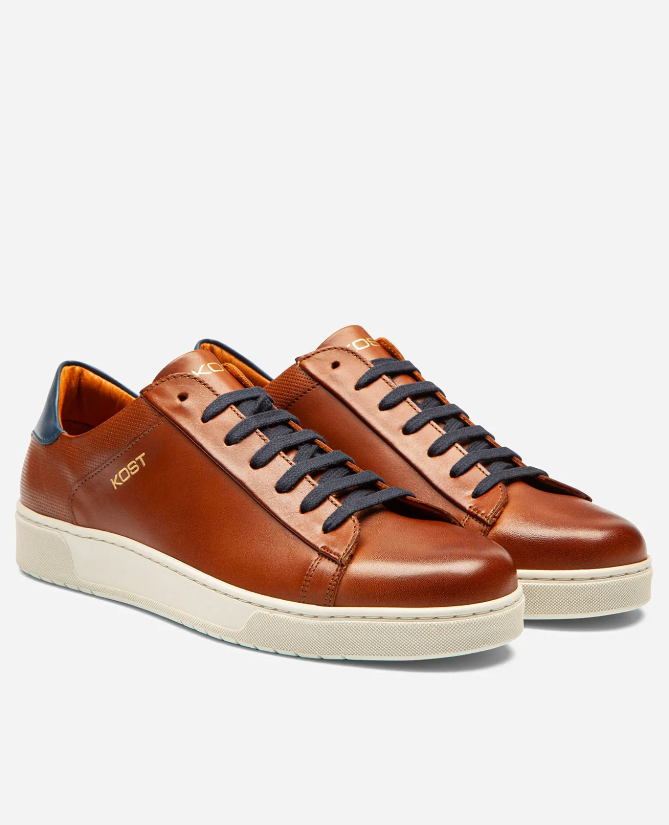 BATTLE 36 Sneakers Cuir Marron Homme