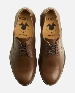BILL VGT Derbies Cuir Tannage Végétal Cognac Homme