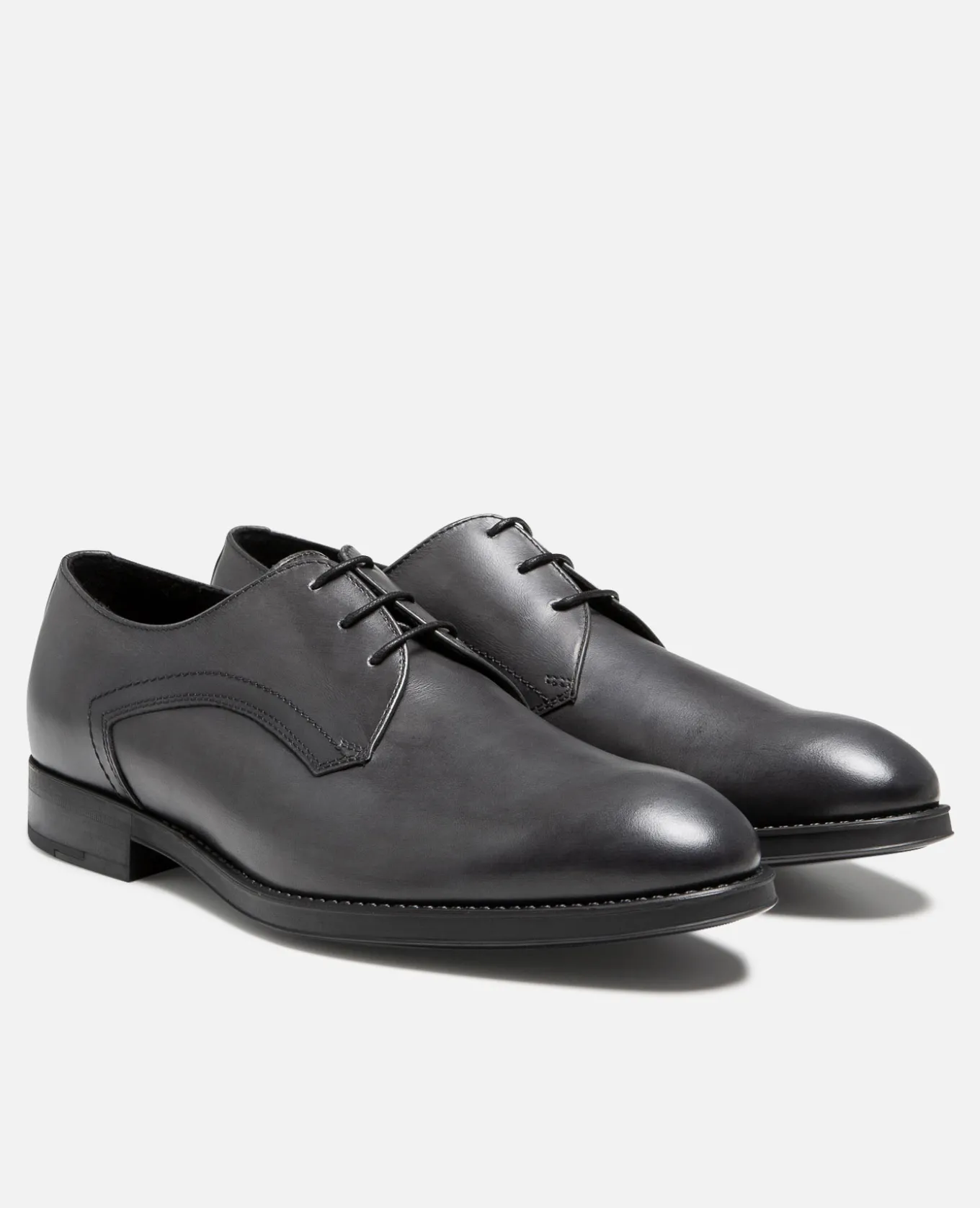 BLAIR 2 Derbies Cuir Gris Homme