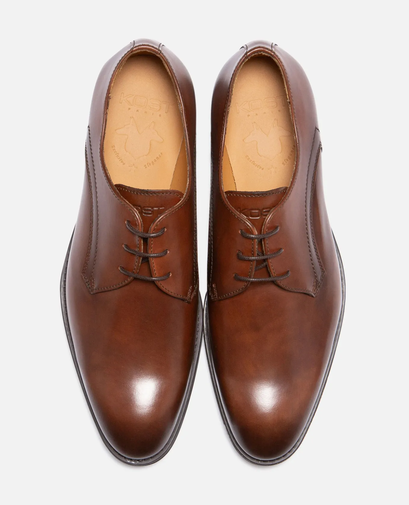 BLAIR Derbies Cuir Marron Homme