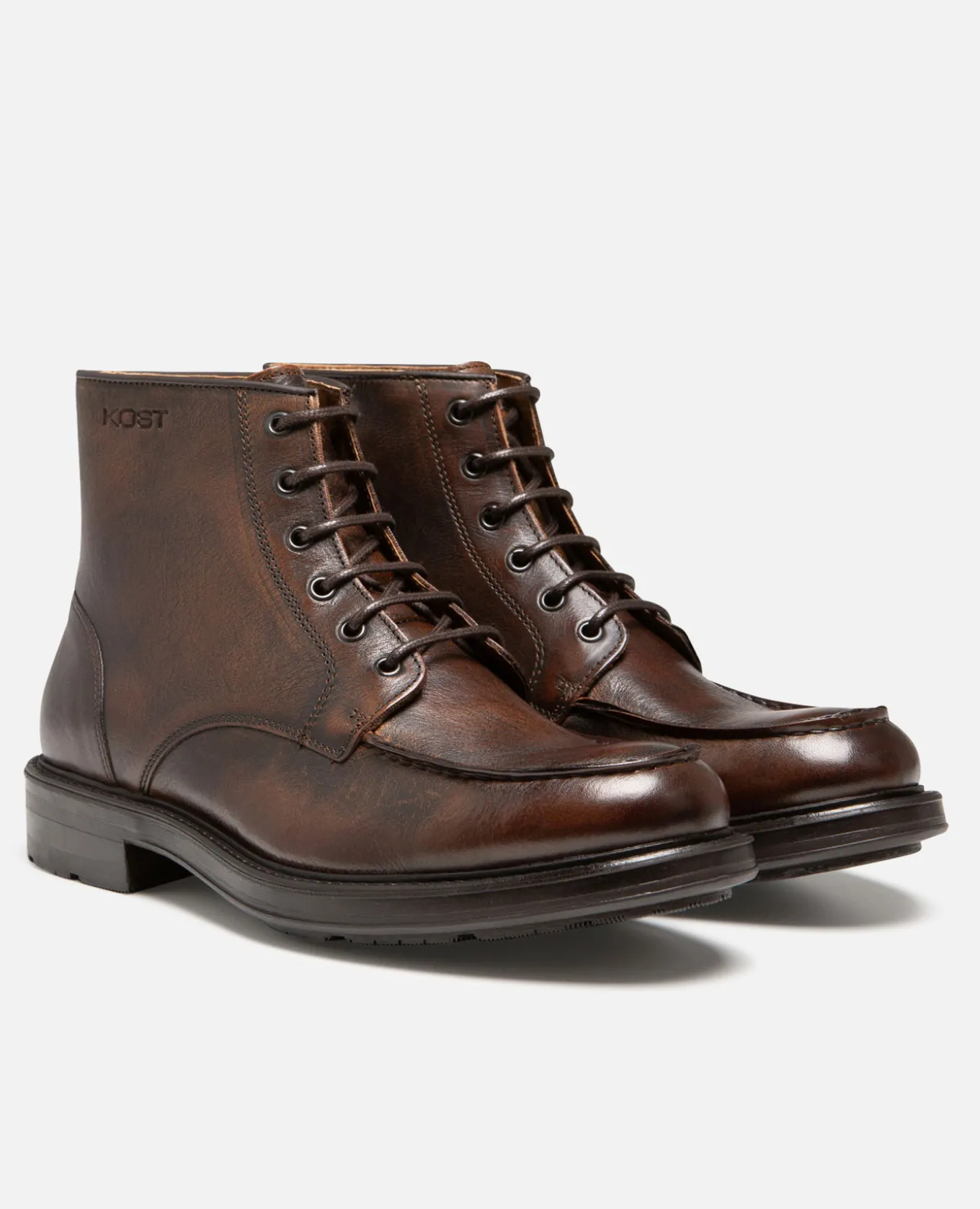 BOLD FO VGT Boots Cuir Tannage Végétal Marron Homme