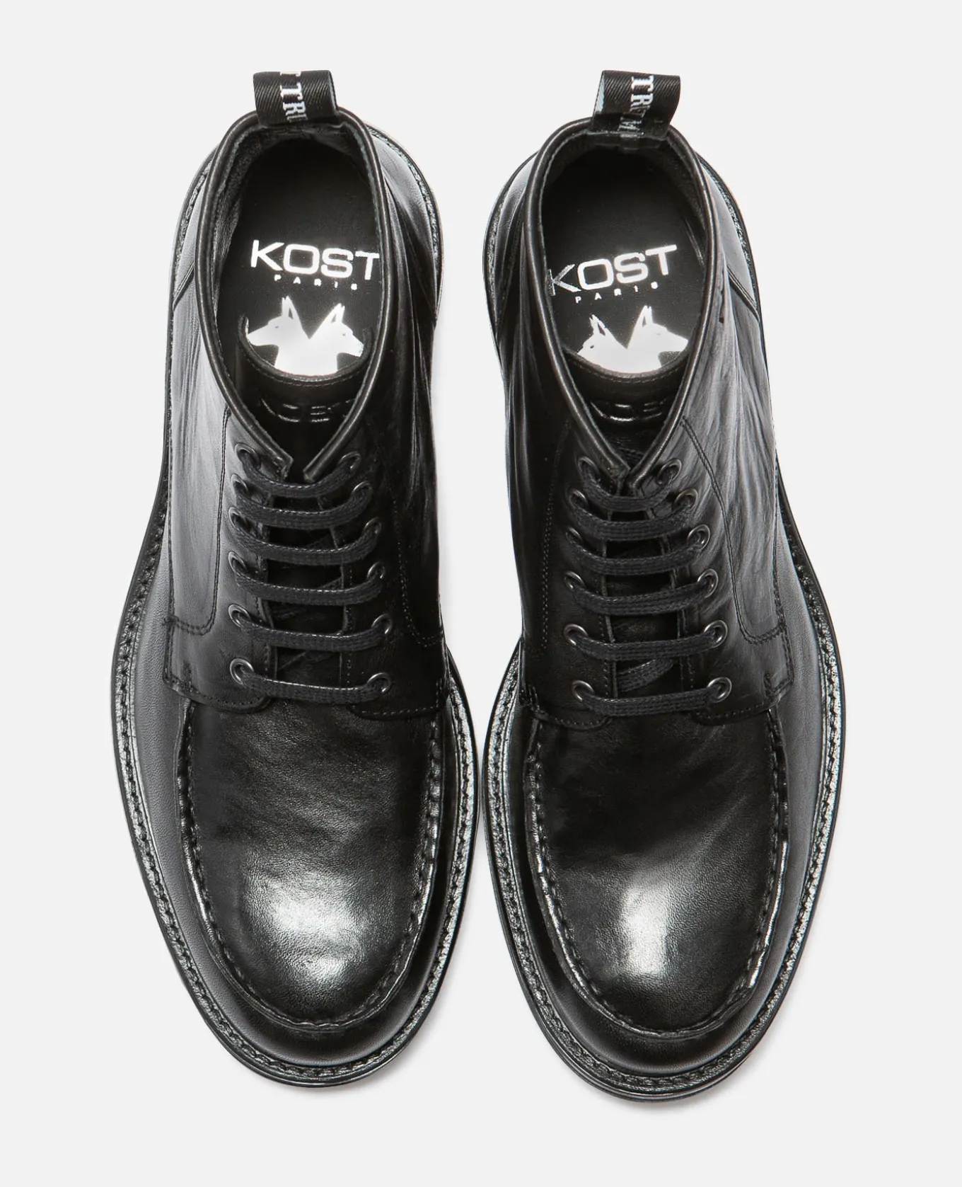 BOLD T VGT Boots Cuir Tannage Végétal Noir Homme