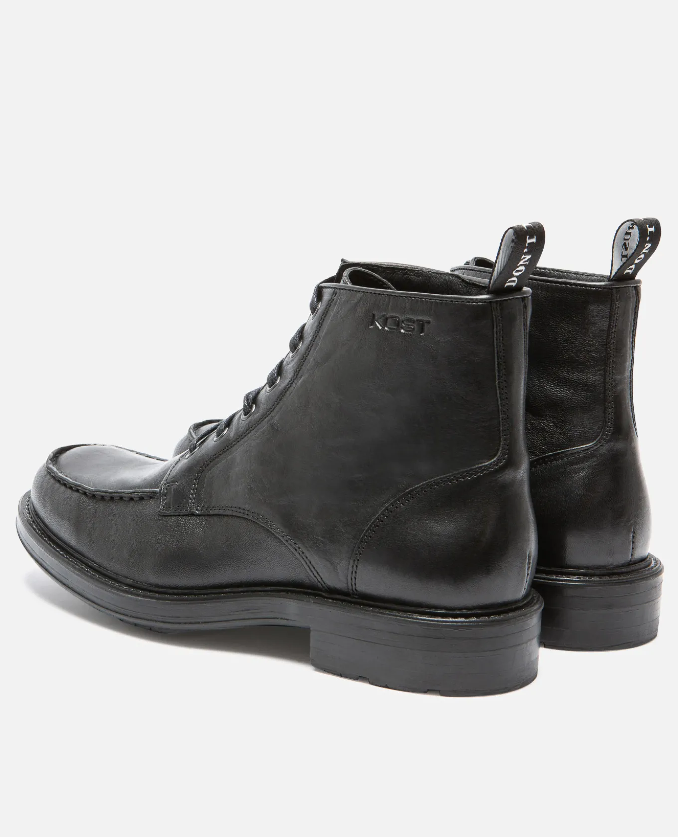 BOLD T VGT Boots Cuir Tannage Végétal Noir Homme