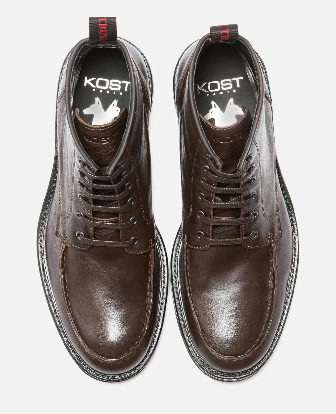 BOLD T VGT Boots Cuir Tannage Végétal Marron Homme