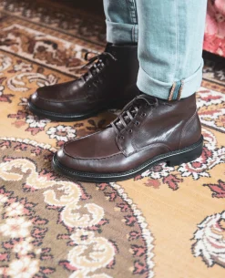 BOLD T VGT Boots Cuir Tannage Végétal Marron Homme