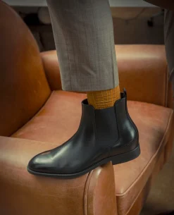 BRAD Chelsea boots Cuir Noir Homme