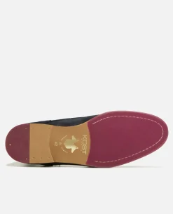 BRETT 95 A Chukka Boots Croûte velours Bleu Homme Made in France