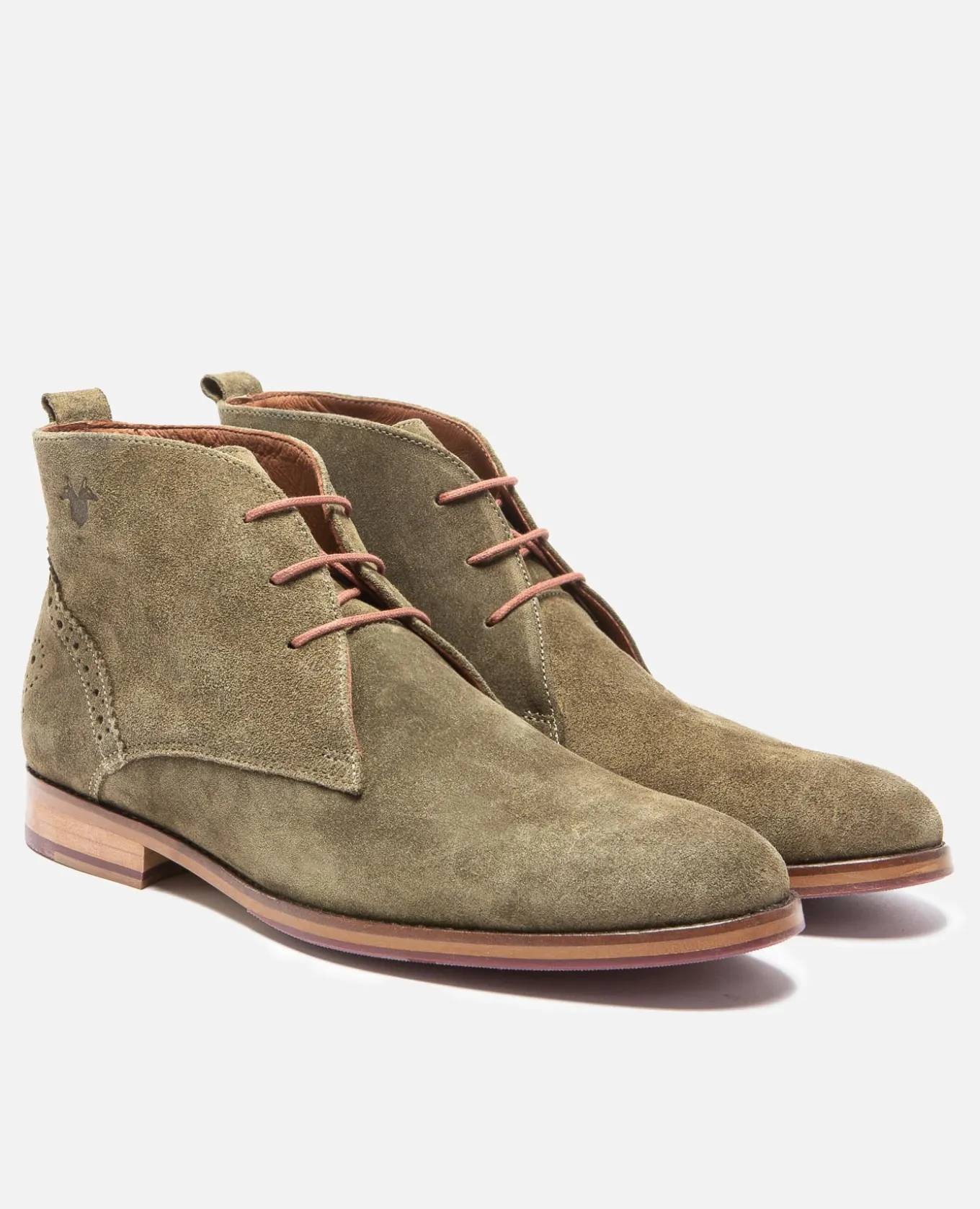 BRETT 95 A Chukka Boots Croûte Velours Made in France Vert Homme