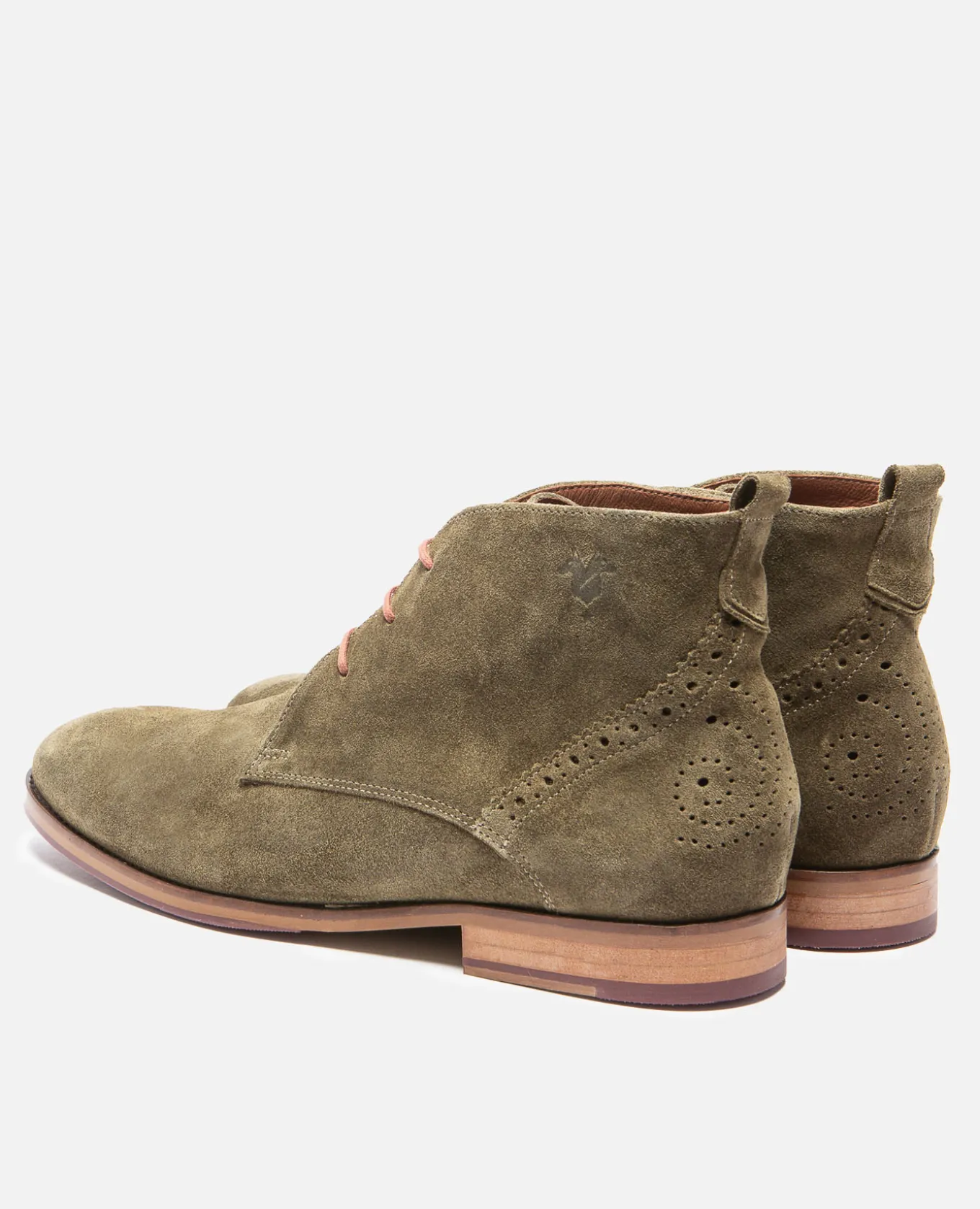 BRETT 95 A Chukka Boots Croûte Velours Made in France Vert Homme