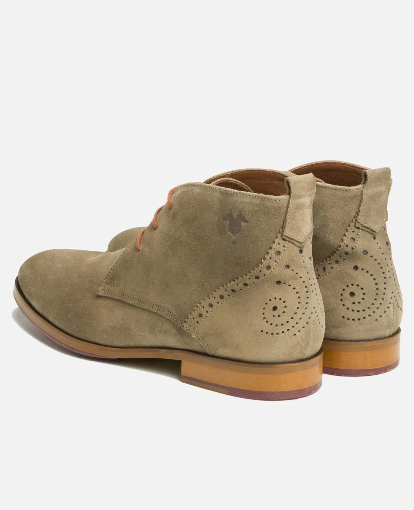 BRETT 95 A Chukka Boots Croûte velours Marron Homme Made in France