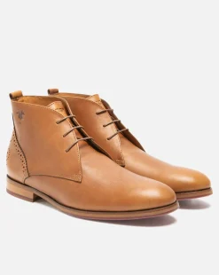 BRETT 75 A  Chukka boots Made in France Cuir Marron Homme
