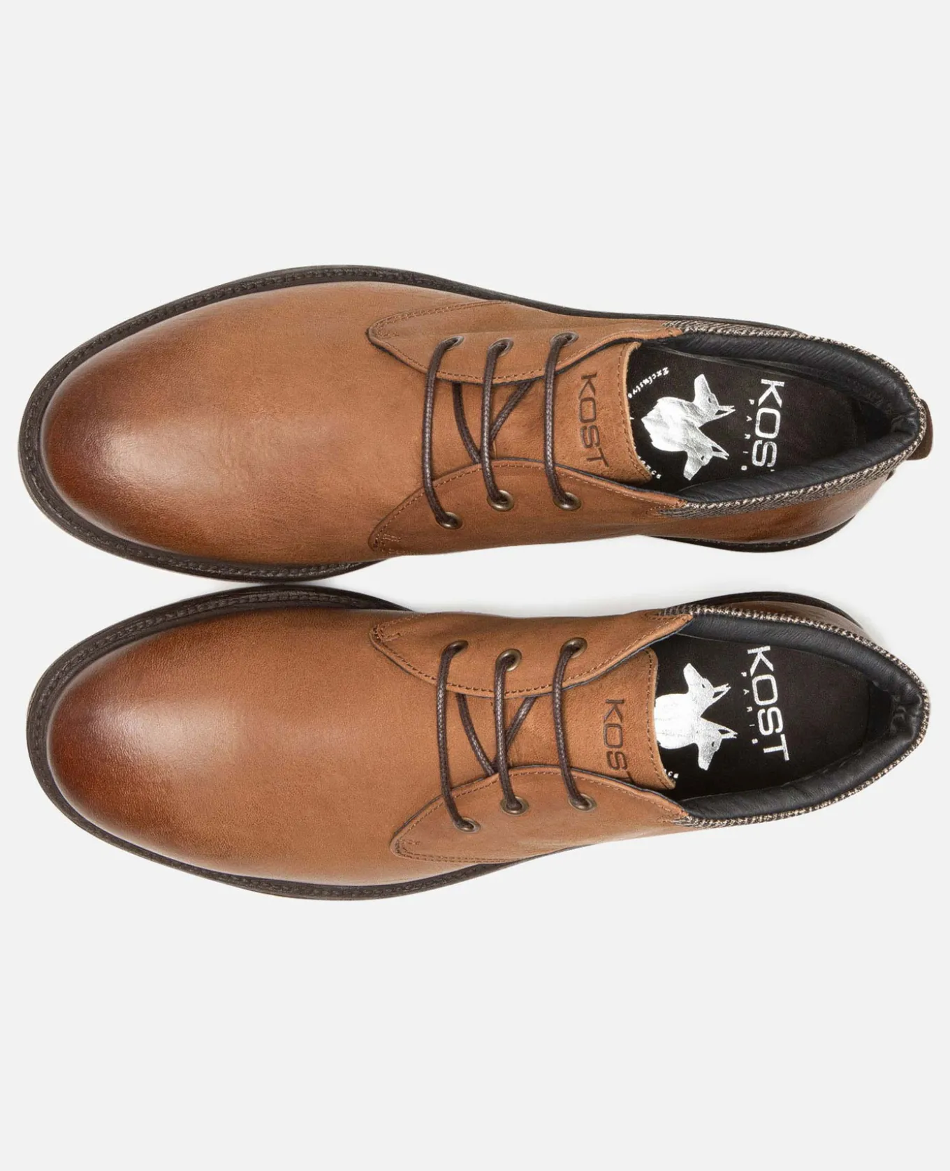BURNING B VGT Boots cuir tannage végétal Cognac