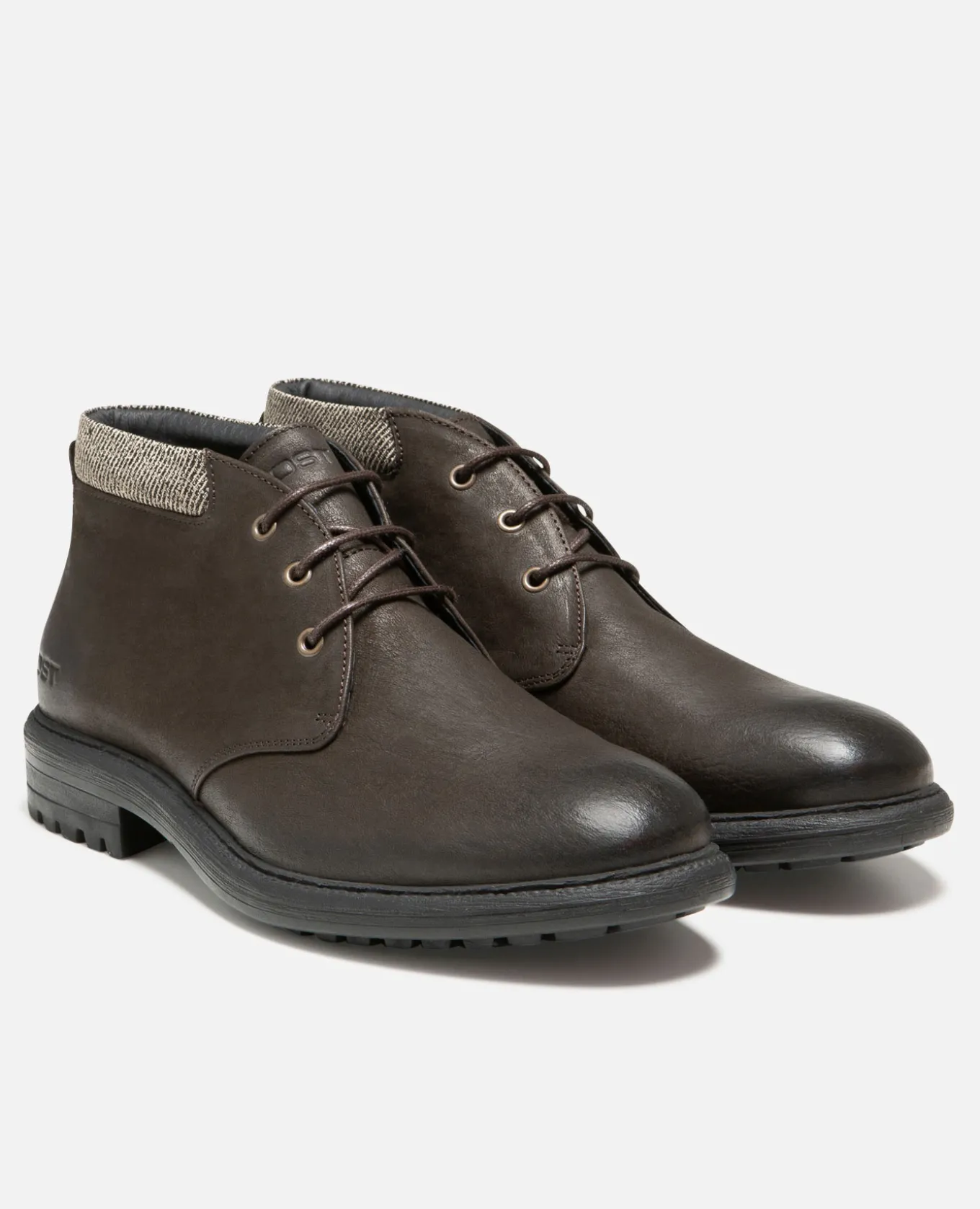 BURNING B VGT Boots cuir tannage végétal Chataigne