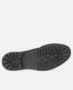 BURNT Derbies style golf cuir suède châtaigne