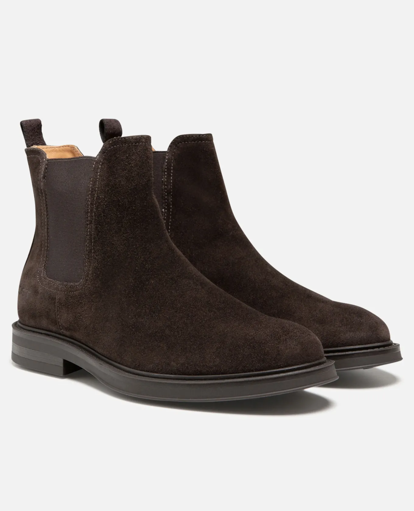 BUSTER V Chelsea boots Croûte velours Marron Homme