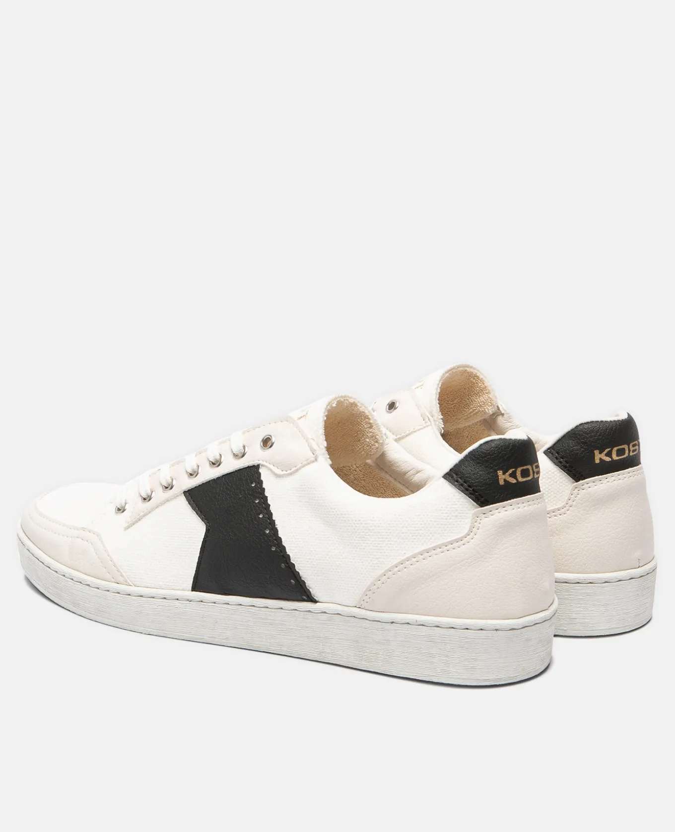 CHILL Sneakers Toile Blanc et Noir Vegan Made in France Homme