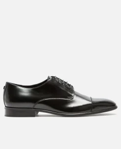 CLAYTON Derbies Cuir Noir Homme