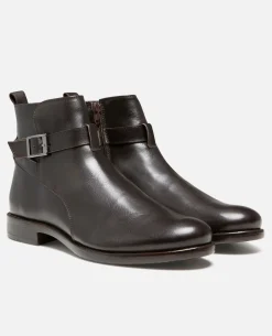 CLIFF VGT  Boots Cuir tannage végétal Marron Foncé Homme