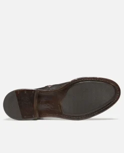 CLIFF VGT Boots Cuir tannage végétal Marron Foncé Homme