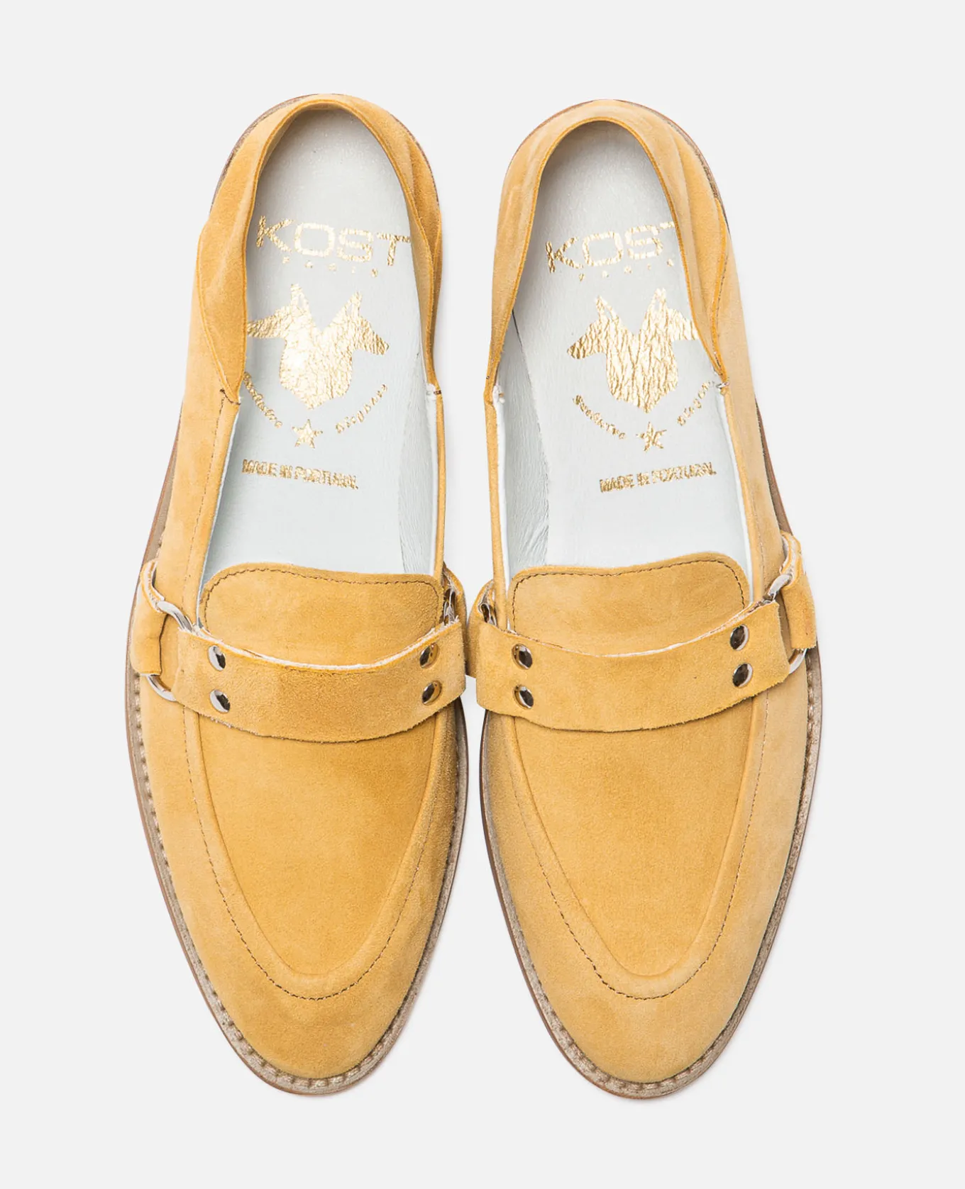 COLEEN 5 Mules Croûte velours Jaune Femme