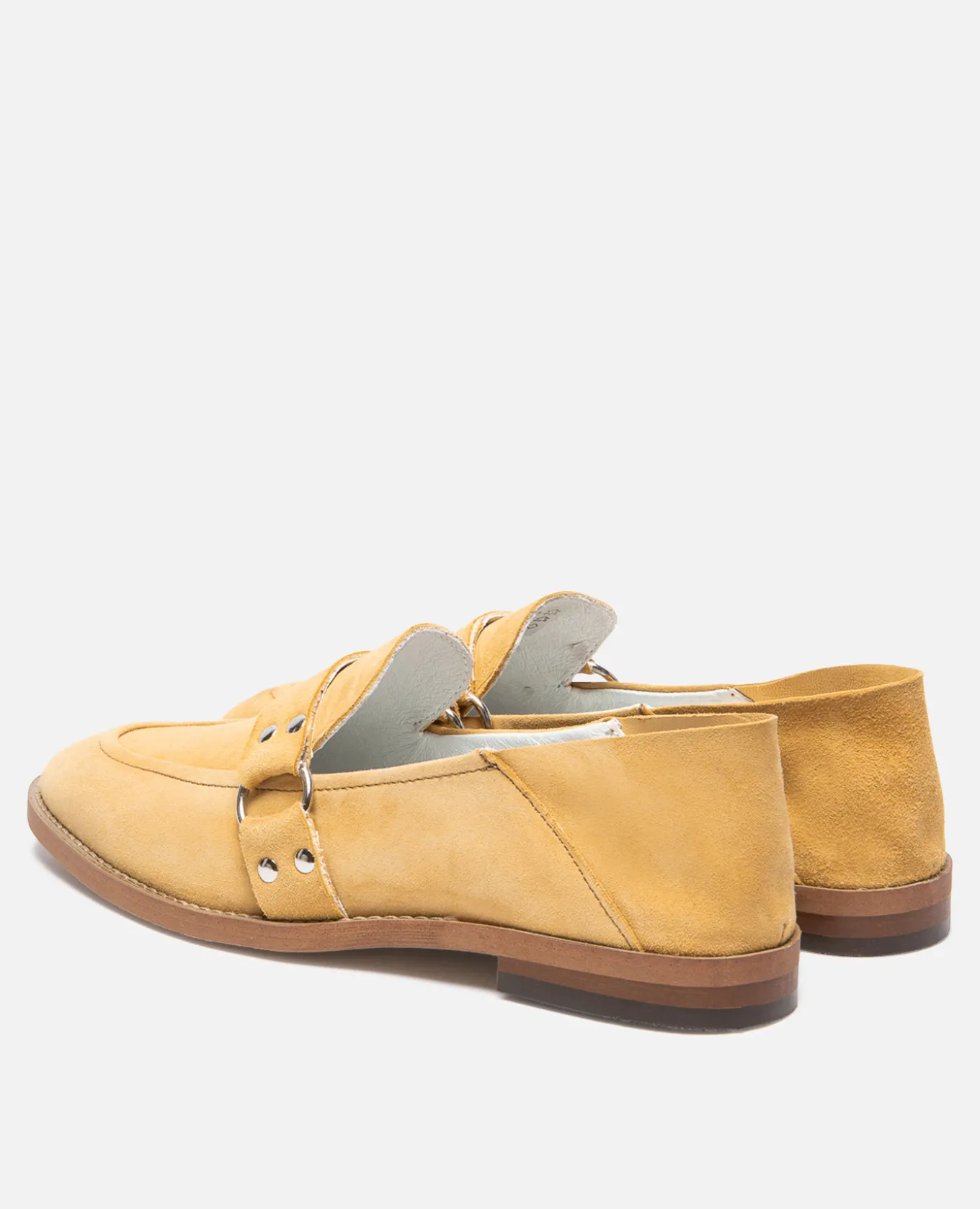 COLEEN 5 Mules Croûte velours Jaune Femme