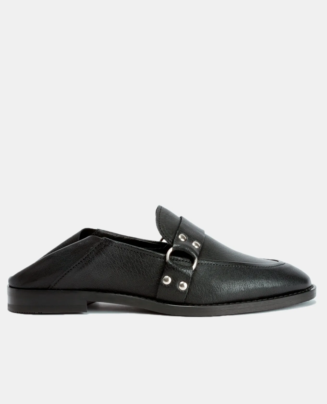 COLEEN 63 Mules Cuir Tannage Végétal Noir Femme