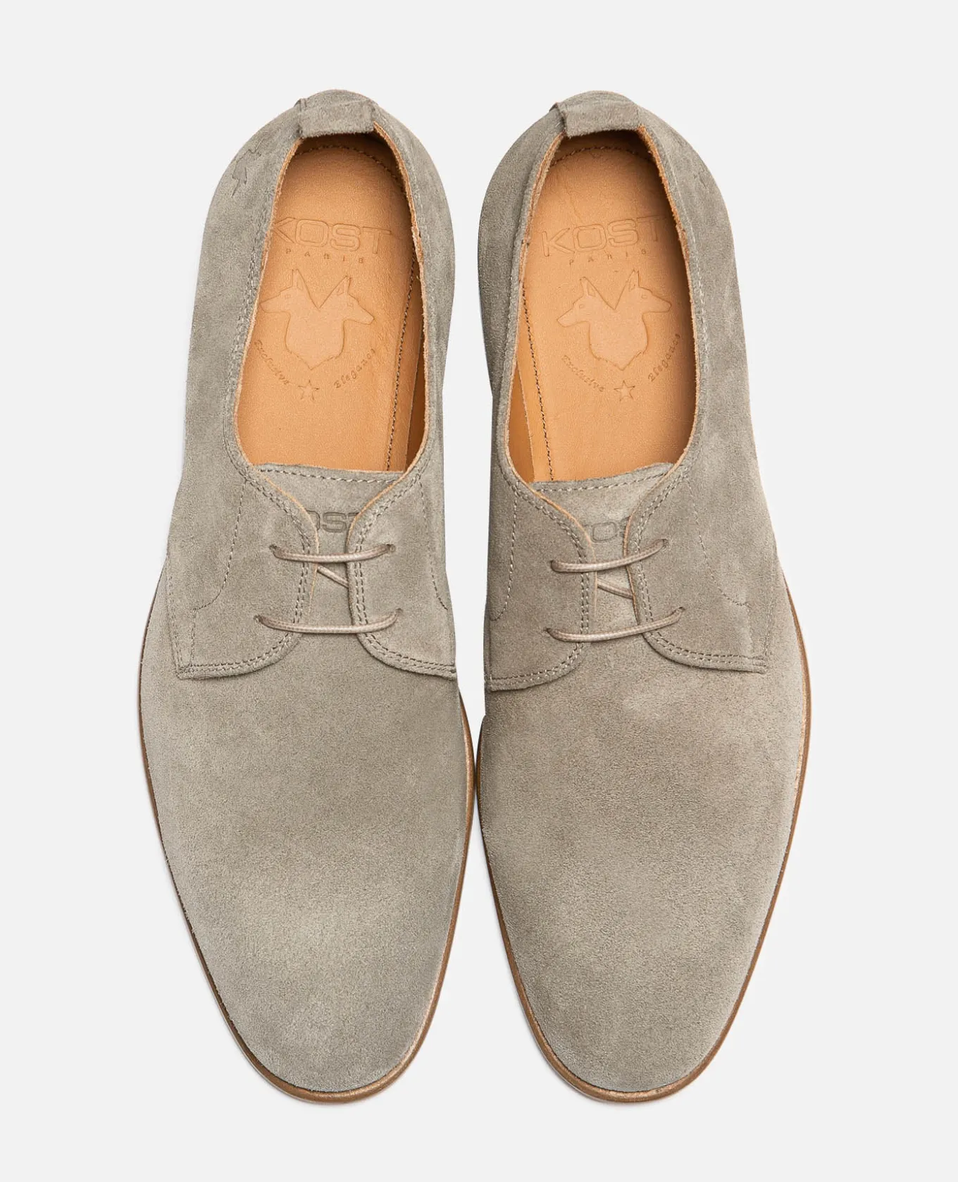 COLT 5 Derbies Croûte Velours Kaki Homme