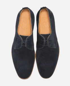 COLT 5 Derbies Croûte Velours Bleu Homme