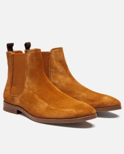 CONNOR 5  Chelsea boots Croûte velours Marron Homme