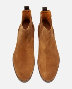CONNOR 5 Chelsea boots Croûte velours Marron Homme
