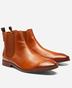 CONNOR 39  Chelsea boots Cuir Marron Homme