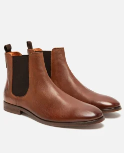 CONNOR 39  Chelsea boots Cuir Marron Homme