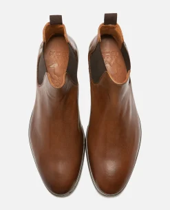 CONNOR 39 Chelsea boots Cuir Marron Homme
