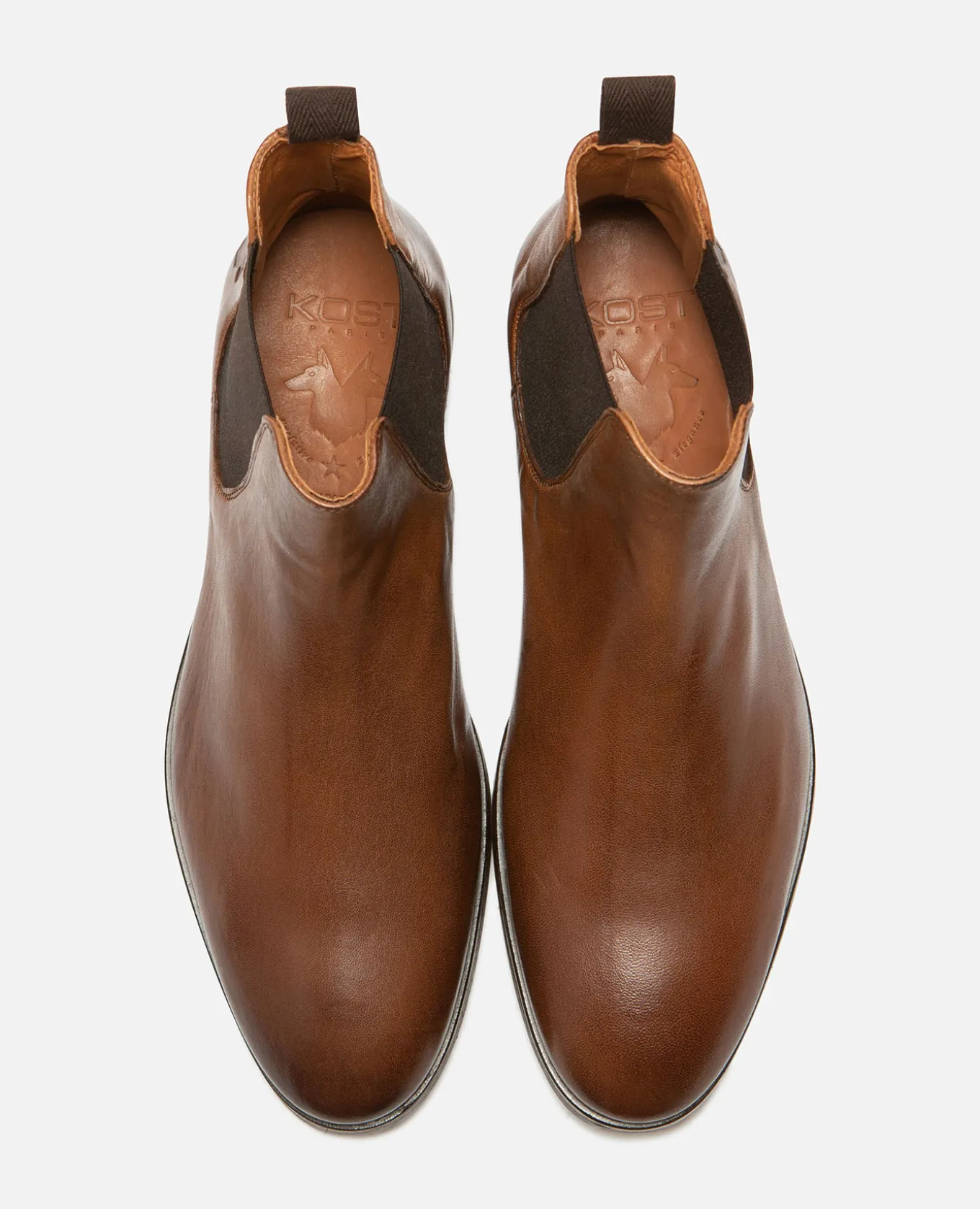 CONNOR 39 Chelsea boots Cuir Marron Homme