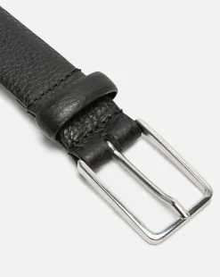 CORLEONE  Ceinture Made In France Cuir Tannage Végétal Noire