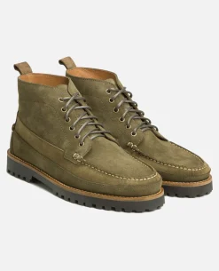 CRISPY V  Chukka Boots Croûte velours Vert Homme