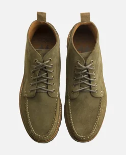 CRISPY V Chukka Boots Croûte velours Vert Homme