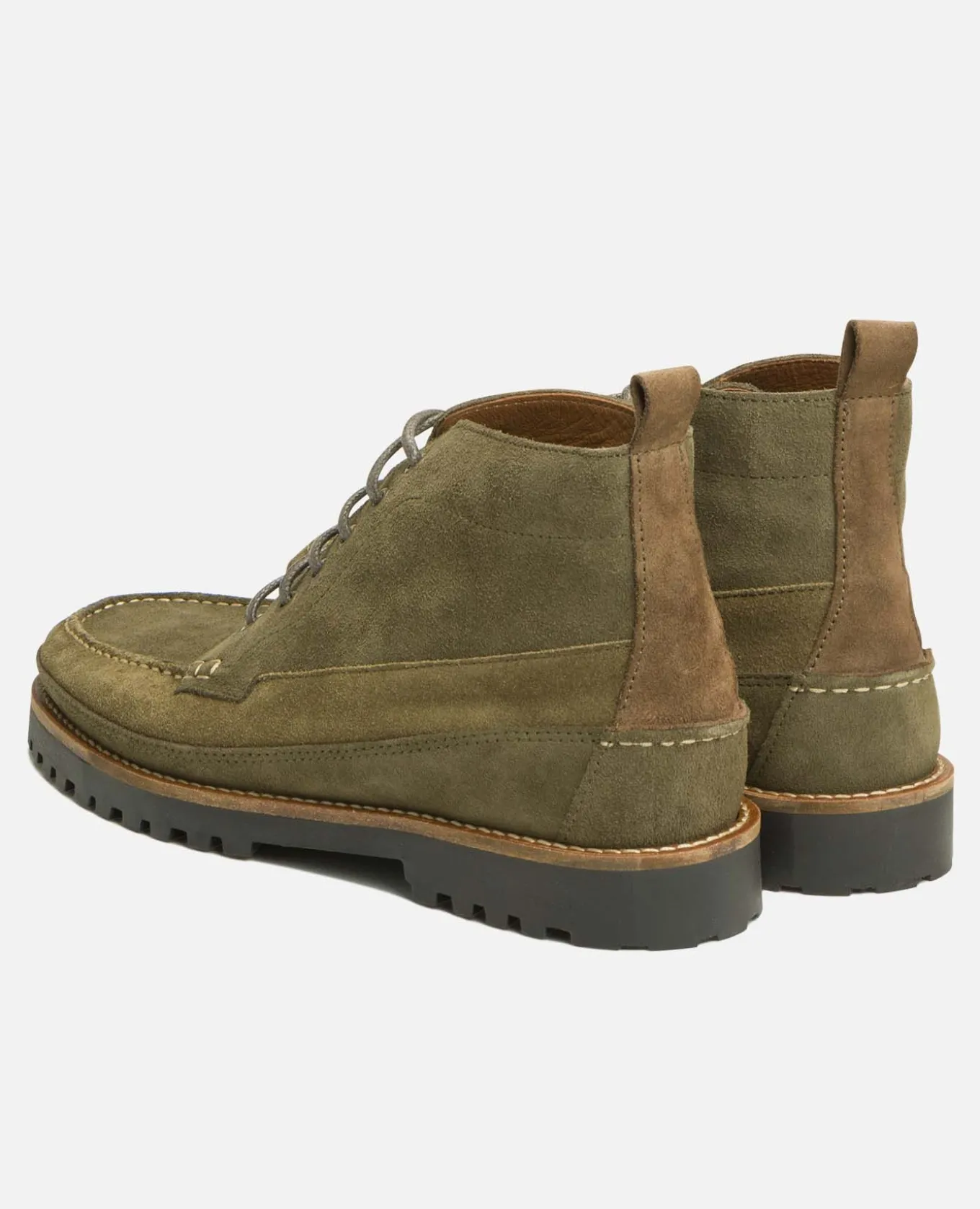 CRISPY V Chukka Boots Croûte velours Vert Homme