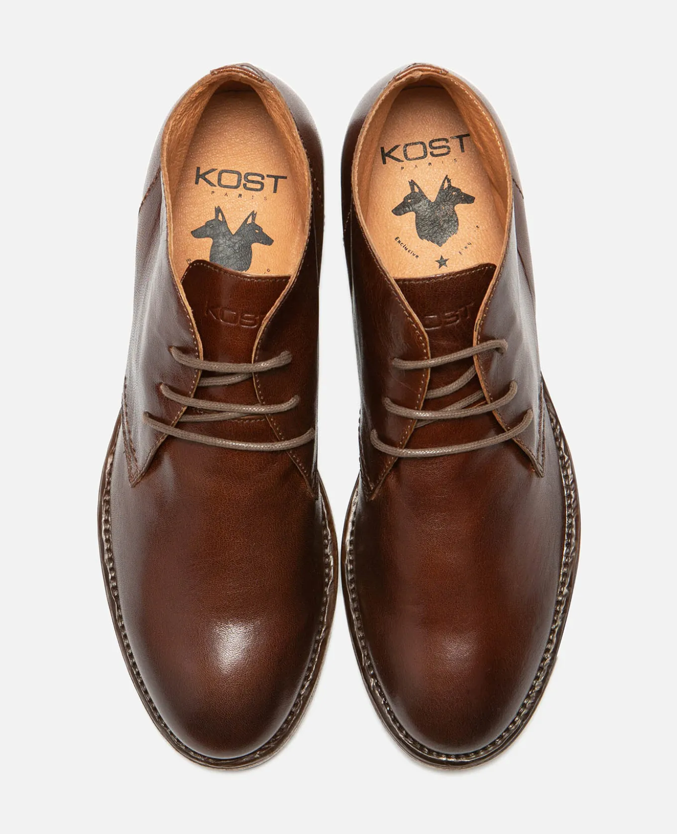 DANDY 67 Boots Cuir Marron Homme