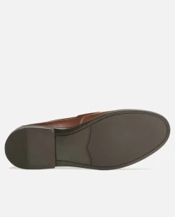 DAPPER Mocassins Cuir Cognac Homme